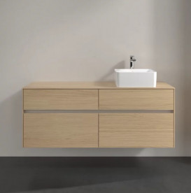 Тумба під раковину Villeroy & Boch Collaro 140х50 см ДСП північний дуб C04700VJ