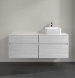 Тумба под раковину Villeroy & Boch Collaro 140х50 см ДСП белое дерево C04700E8