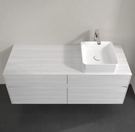 Тумба под раковину Villeroy & Boch Collaro 140х50 см ДСП белое дерево C04700E8