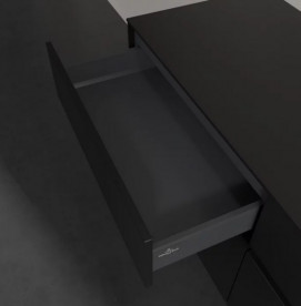 Тумба под раковину Villeroy & Boch Collaro 140х50 см МДФ черный матовый лак C04700PD