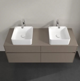 Тумба под раковину Villeroy & Boch Collaro 140х50 см ДСП трюфель серый C04800VG