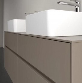 Тумба под раковину Villeroy & Boch Collaro 140х50 см ДСП трюфель серый C04800VG