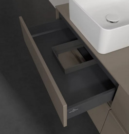 Тумба под раковину Villeroy & Boch Collaro 140х50 см ДСП трюфель серый C04800VG