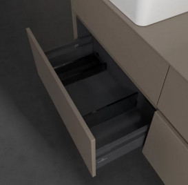 Тумба под раковину Villeroy & Boch Collaro 140х50 см ДСП трюфель серый C04800VG
