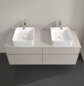 Тумба под раковину Villeroy & Boch Collaro 140х50 см ДСП мягкий серый C04800VK