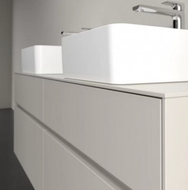 Тумба под раковину Villeroy & Boch Collaro 140х50 см ДСП мягкий серый C04800VK