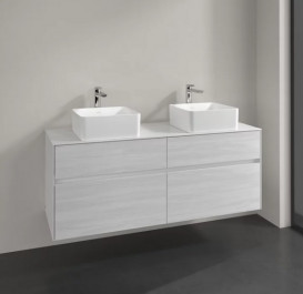 Тумба под раковину Villeroy & Boch Collaro 140х50 см ДСП белое дерево C04800E8