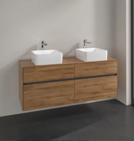 Тумба под раковину Villeroy & Boch Collaro 140х50 см ДСП дуб канзас C04800RH