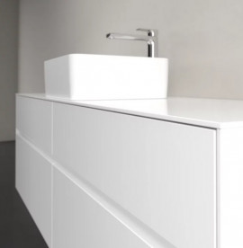 Тумба под раковину Villeroy & Boch Collaro 160х50 см МДФ глянцевый белый C04900DH