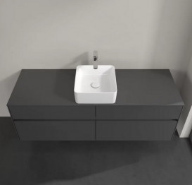 Тумба під раковину Villeroy&Boch Collaro 160х50 см МДФ глянсовий сірий C04900FP