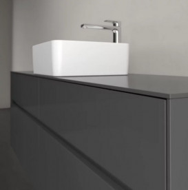 Тумба під раковину Villeroy&Boch Collaro 160х50 см МДФ глянсовий сірий C04900FP