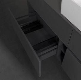 Тумба під раковину Villeroy&Boch Collaro 160х50 см МДФ глянсовий сірий C04900FP