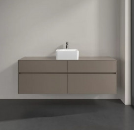 Тумба під раковину Villeroy & Boch Collaro 160х50 см ДСП сірий трюфель C04900VG