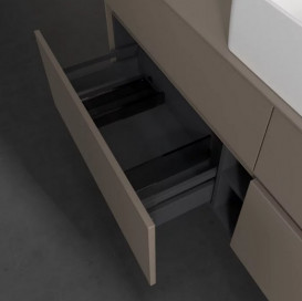 Тумба під раковину Villeroy & Boch Collaro 160х50 см ДСП сірий трюфель C04900VG