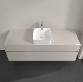 Тумба під раковину Villeroy&Boch Collaro 160х50 см ДСП м'який сірий C04900VK