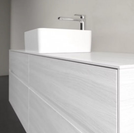 Тумба під раковину Villeroy&Boch Collaro 160х50 см ДСП біле дерево C04900E8