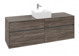 Тумба під раковину Villeroy & Boch Collaro 160х50 см ДСП кам'яний дуб C04900RK