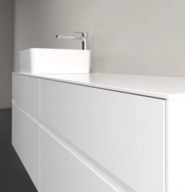 Тумба под раковину Villeroy & Boch Collaro 160х50 см МДФ глянцевый белый C05000DH