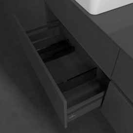 Тумба под раковину Villeroy & Boch Collaro 160х50 см МДФ глянцевый серый C05000FP
