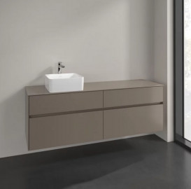 Тумба под раковину Villeroy & Boch Collaro 160х50 см ДСП трюфель серый C05000VG