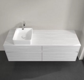 Тумба под раковину Villeroy & Boch Collaro 160х50 см МДФ белое дерево C05000E8