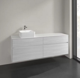 Тумба под раковину Villeroy & Boch Collaro 160х50 см МДФ белое дерево C05000E8