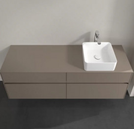 Тумба під раковину Villeroy & Boch Collaro 160х50 см ДСП сірий трюфель C05100VG
