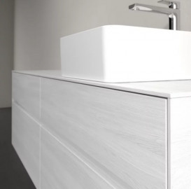 Тумба під раковину Villeroy&Boch Collaro 160х50 см ДСП біле дерево C05100E8