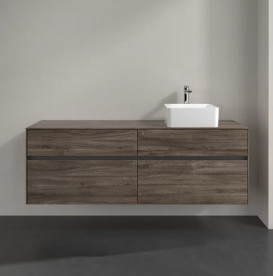 Тумба під раковину Villeroy & Boch Collaro 160х50 см ДСП кам'яний дуб C05100RK