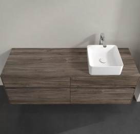 Тумба під раковину Villeroy & Boch Collaro 160х50 см ДСП кам'яний дуб C05100RK