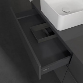 Тумба під раковину Villeroy&Boch Collaro 160х50 см МДФ глянсовий сірий C05200FP