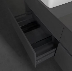 Тумба під раковину Villeroy&Boch Collaro 160х50 см МДФ глянсовий сірий C05200FP