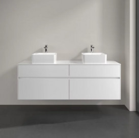 Тумба под раковину Villeroy & Boch Collaro 160х50 см ДСП матовый белый C05200MS