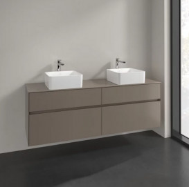 Тумба под раковину Villeroy & Boch Collaro 160х50 см ДСП трюфель серый C05200VG