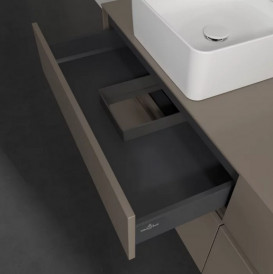 Тумба под раковину Villeroy & Boch Collaro 160х50 см ДСП трюфель серый C05200VG