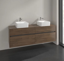 Тумба під раковину Villeroy & Boch Collaro 160х50 см ДСП дуб аризона C05200VH