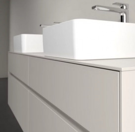 Тумба под раковину Villeroy & Boch Collaro 160х50 см ДСП мягкий серый C05200VK