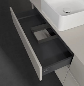 Тумба под раковину Villeroy & Boch Collaro 160х50 см ДСП мягкий серый C05200VK