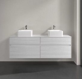 Тумба под раковину Villeroy & Boch Collaro 160х50 см ДСП белое дерево C05200E8