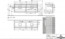 Тумба под раковину Villeroy & Boch Collaro 160х50 см ДСП белое дерево C05200E8