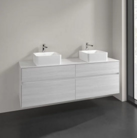 Тумба под раковину Villeroy & Boch Collaro 160х50 см ДСП белое дерево C05200E8