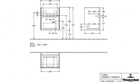 Тумба під раковину Villeroy & Boch Collaro 46х37,4 см із підсвічуванням МДФ глянсовий білий C006B0DH