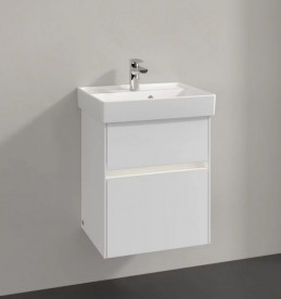 Тумба під раковину Villeroy & Boch Collaro 46х37,4 см із підсвічуванням МДФ глянсовий білий C006B0DH