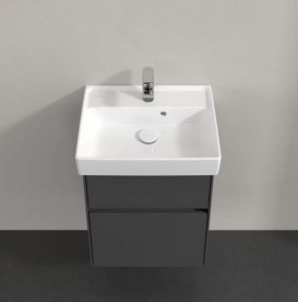 Тумба под раковину Villeroy & Boch Collaro 46х37,4 см с подсветкой МДФ глянцевый серый C006B0FP