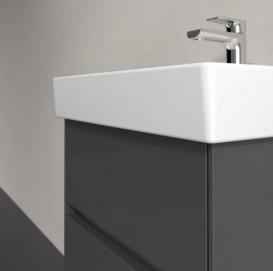 Тумба под раковину Villeroy & Boch Collaro 46х37,4 см с подсветкой МДФ глянцевый серый C006B0FP