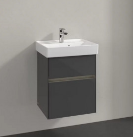 Тумба під раковину Villeroy & Boch Collaro 46х37,4 см із підсвічуванням МДФ глянсовий сірий C006B0FP