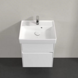 Тумба под раковину Villeroy & Boch Collaro 46х37,4 см с подсветкой ДСП матовый белый C006B0MS
