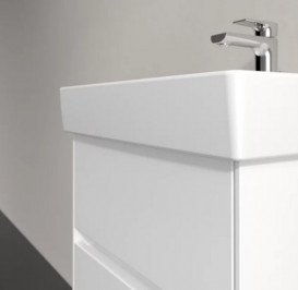 Тумба под раковину Villeroy & Boch Collaro 46х37,4 см с подсветкой ДСП матовый белый C006B0MS