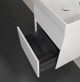 Тумба под раковину Villeroy & Boch Collaro 46х37,4 см с подсветкой ДСП матовый белый C006B0MS