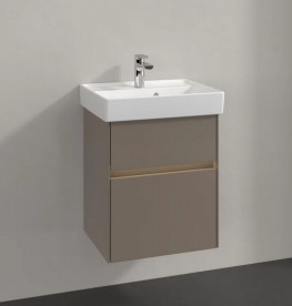 Тумба под раковину Villeroy & Boch Collaro 46х37,4 см с подсветкой ДСП трюфель серый C006B0VG